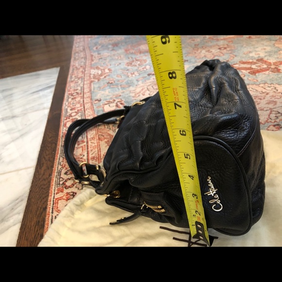 COLE HAAN Pebbled Leather Black Purse - Picture 4 of 14